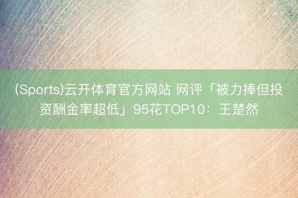 (Sports)云开体育官方网站 网评「被力捧但投资酬金率超低」95花TOP10：王楚然